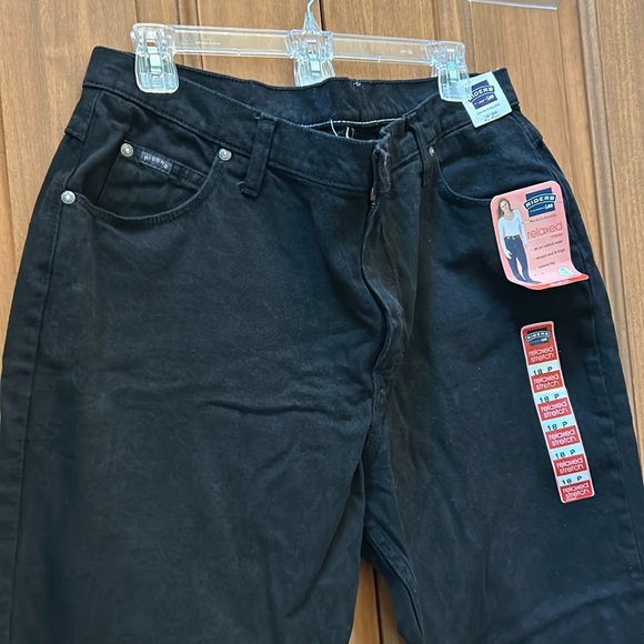 Riders by Lee black tapered leg jeans size 18P new - Picture 2 of 6